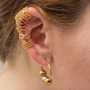 6 Piece Set of Braided Ear Cuffs